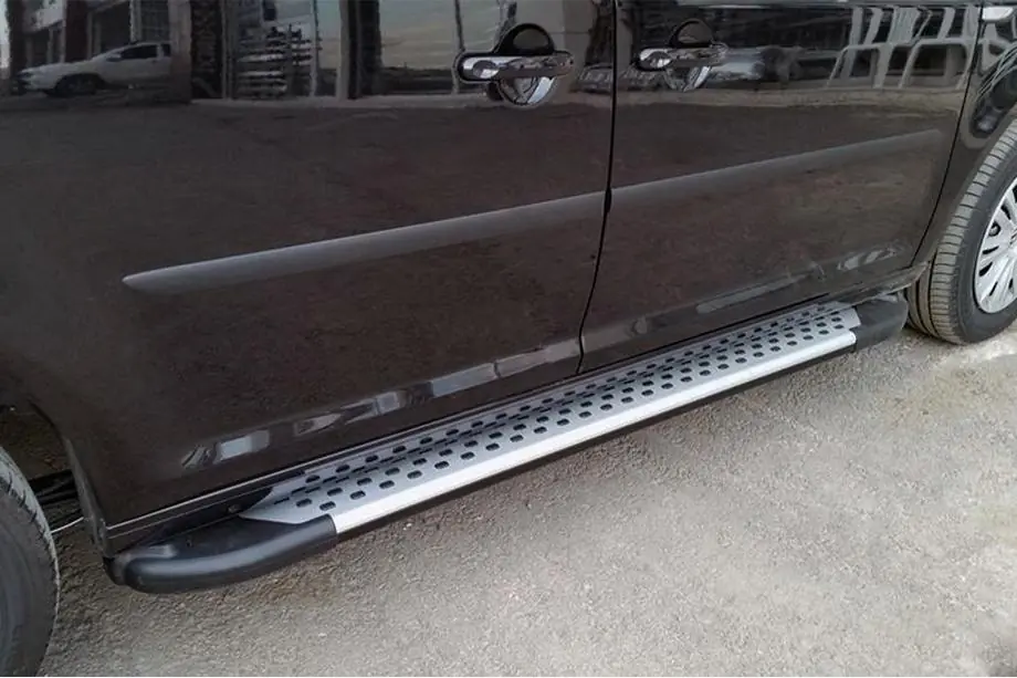 Volkswagen Caddy 2015–2020 Sidosteg Allmond Grey (2 st, aluminium) Image