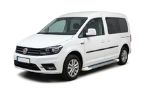 Volkswagen Caddy 2015–2020 Sidosteg Allmond White (2 st, aluminium) foto 1