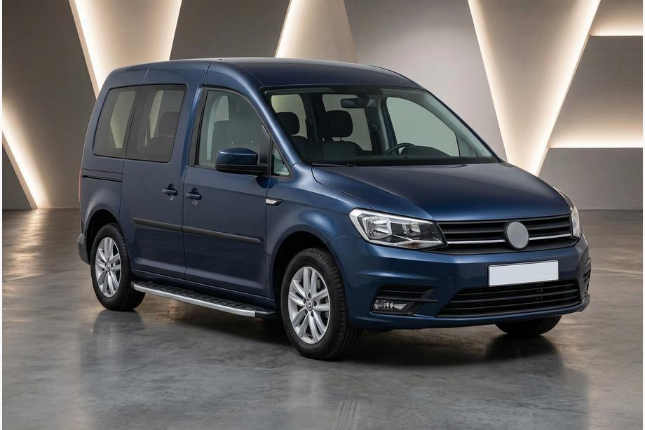 Volkswagen Caddy 2015–2020 Sidosteg Fullmond (2 st, aluminium) Image