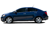Chevrolet Aveo T300 2011–2020 Nedre fönsterlister (rostfritt stål) Halvkombi, OmsaLine – italienskt rostfritt stål foto 1