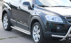 Chevrolet Captiva 2006–2019 Sidosteg Premium (2 st, rostfritt) Ø60 mm foto 2