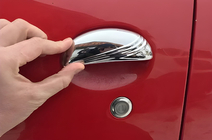Citroen C-1 2005–2014 Dörrhandtagsskydd (rostfritt stål) 2 st, Carmos – turkiskt stål foto 8