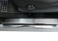 Chevrolet Aveo T250 2005–2011 Instegsskydd Carmos (4 st, rostfritt) foto 3