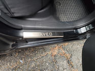 Chevrolet Aveo T250 2005–2011 Instegsskydd Carmos (4 st, rostfritt) foto 5
