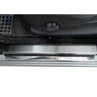 Instegsskydd Carmos (4 st, rostfritt) Chevrolet Aveo T250 2005–2011 foto 3