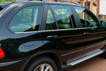 BMW X5 E53 1999–2006 Nedre dörrlister i rostfritt stål (6 st) foto 1