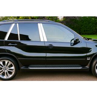 Dörrstolpslister (8 st, rostfritt) BMW X5 E53 1999–2006 foto 2