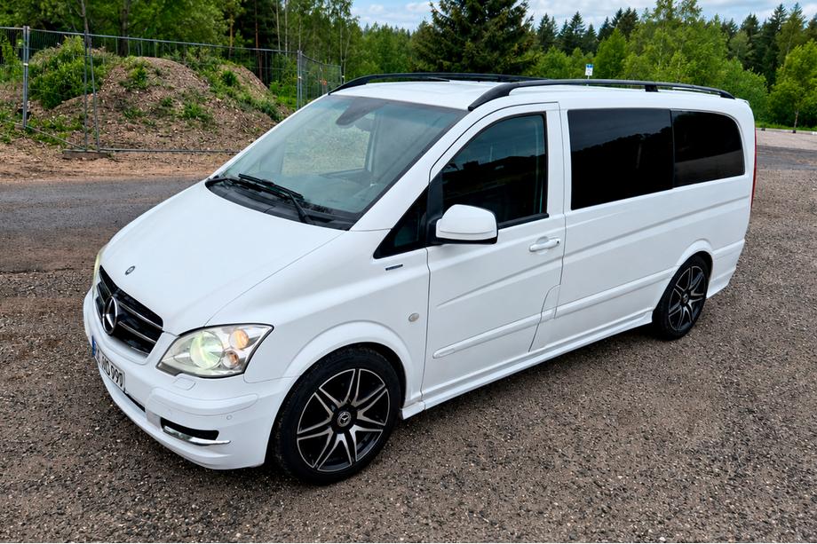 Mercedes Vito W639 2004–2014 Svarta takrails CAN Original design (metallfötter) Foto 2