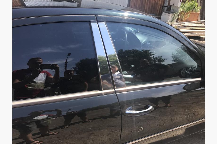Mercedes E-klass W211 2002–2009 Lister för dörrstolpar (6 st, rostfritt stål) Foto 2