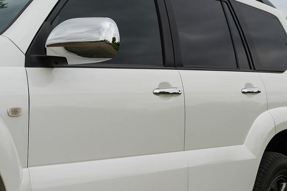 Toyota Land Cruiser Prado 120 2002–2009 Dörrhandtagskåpor (4 st, rostfritt stål) Image