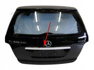 Mercedes ML W164 2005–2011 Dekorlist ovanför registreringsskylten (rostfritt stål) foto 1