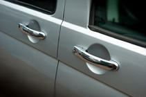 Volkswagen T6 2015–2024 Kromade dörrhandtagskåpor (rostfritt stål) 4-pack. Carmos – turkiskt rostfritt stål foto 1