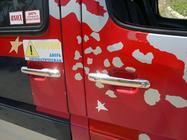 Volkswagen LT 1995–2006 Dörrhandtagskåpor (4 st, rostfritt stål) Carmos - turkiskt stål foto 6