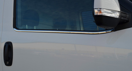 Fiat Doblo II 2010–2022 Fönsterlister (rostfritt stål) 2 st, Carmos - turkiskt stål foto 6