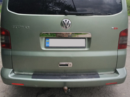 Volkswagen T5 Multivan 2003–2010 Rostfri list ovanför registreringsskylten för baklucka Utan text, Carmos – turkiskt stål foto 2