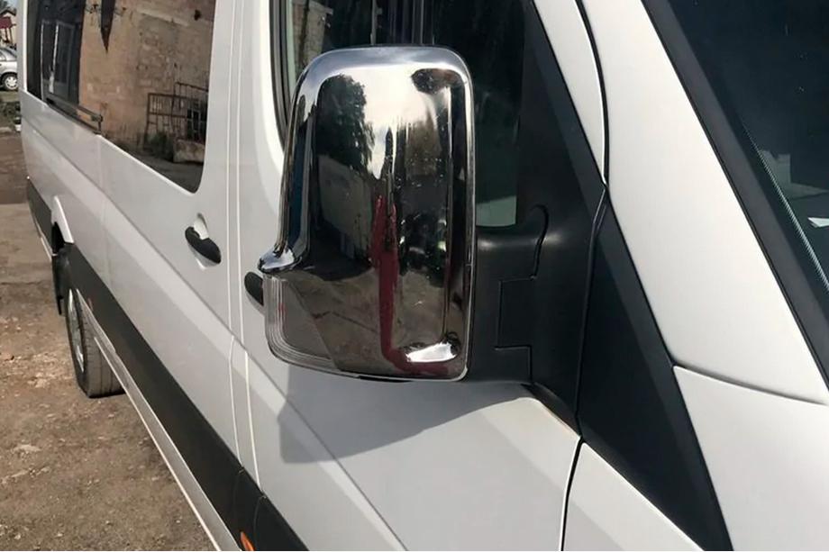 Volkswagen Crafter 2006–2016 Spegelskal (2 st) Kromad plast Foto 2