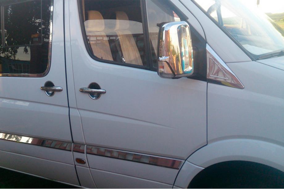 Volkswagen Crafter 2006–2016 Spegelskal (2 st) Kromad plast Foto 7