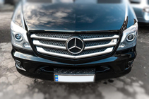 Mercedes Sprinter W906 2006–2018 Kromlister till grill (2013↗, rostfritt) OmsaLine – italienskt rostfritt stål foto 3
