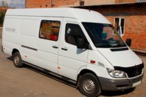 Mercedes Sprinter W901/902/903/904/905 1995–2006 Sidorör (2 st, rostfritt) Mellanhjulbas, d60 foto 5