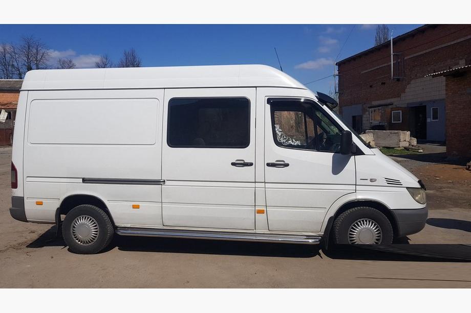 Mercedes Sprinter W901/902/903/904/905 1995–2006 Sidosteg Premium (2 st, rostfritt) Mellanhjulbas, d60 Image