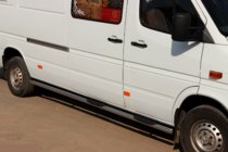 Volkswagen LT 1995–2006 Sidorör (2 st, rostfritt) foto 5