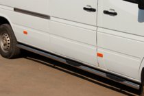 Volkswagen LT 1995–2006 Sidorör (2 st, rostfritt) foto 1