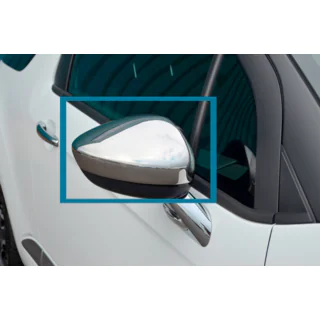 Spegelskal (2 st, rostfritt stål) Citroen C-4 2010–2018 foto 2