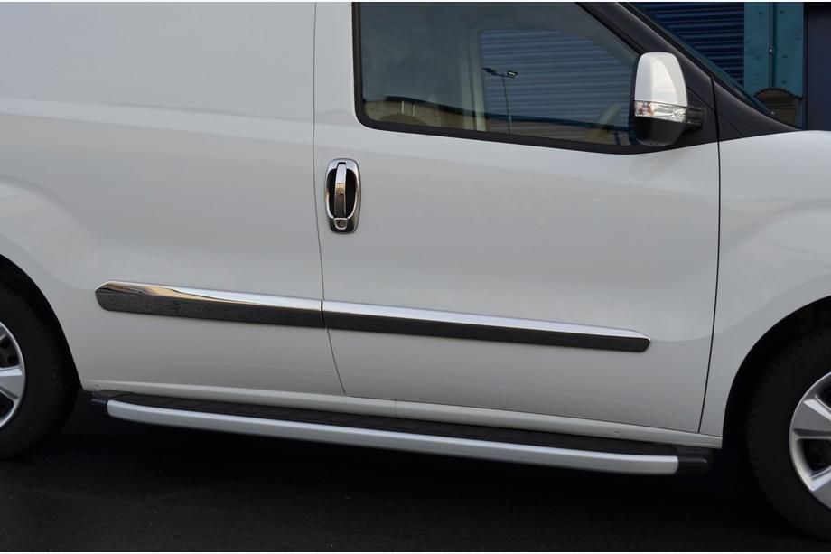 Citroen Nemo 2007–2017 Dörrhandtagsskydd och ramar (8 st, rostfritt stål) Carmos - turkiskt stål Image