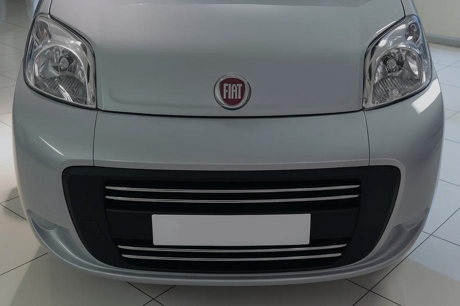 Citroen Nemo 2007–2017 Grilllist för kylargrill (4 delar, rostfritt stål) OmsaLine – italienskt rostfritt stål Image