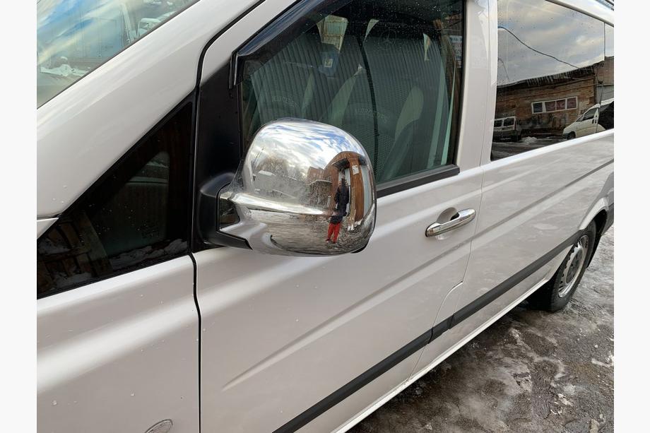 Mercedes Vito W639 2004–2014 Kromade spegelkåpor Vito 2004-2010 (2 st) OmsaLine – italienskt rostfritt stål Foto 2
