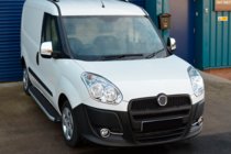 Fiat Doblo II 2010–2022 Kromad dimljusram med ränder (2010-2015, 4 st, rostfritt) Carmos - turkiskt stål foto 4