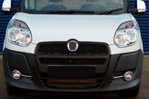 Fiat Doblo II 2010–2022 Kromad dimljusram med ränder (2010-2015, 4 st, rostfritt) Carmos - turkiskt stål foto 6