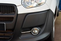 Fiat Doblo II 2010–2022 Kromad dimljusram med ränder (2010-2015, 4 st, rostfritt) Carmos - turkiskt stål foto 7