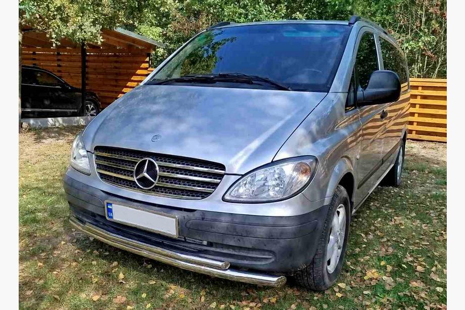 Mercedes Vito W639 2004–2014 Främre frontbåge ST014 (rostfritt) 2004-2010, Ø51 ↗ Ø42 mm Foto 13