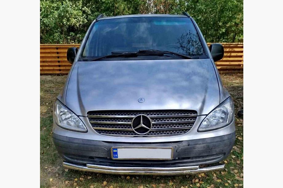 Mercedes Vito W639 2004–2014 Främre frontbåge ST014 (rostfritt) 2004-2010, Ø51 ↗ Ø42 mm Foto 12