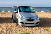 Mercedes Vito W639 2004–2014 Frontspoilerläpp till stötfångare BRB V1 (för lackering) årsmodell 2004–2010 foto 1