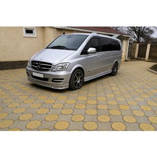 Frontspoilerläpp till stötfångare BRB V1 (för lackering) Mercedes Vito W639 2004–2014 foto 3