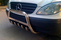 Mercedes Viano 2004–2014 Frontbåge WT003/004 (rostfritt stål) 60 mm, utan text foto 5