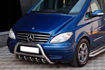 Mercedes Viano 2004–2014 Frontbåge WT003/004 (rostfritt stål) 60 mm, utan text foto 7