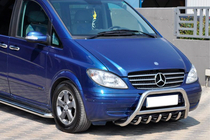 Mercedes Viano 2004–2014 Frontbåge WT003/004 (rostfritt stål) 60 mm, utan text foto 10