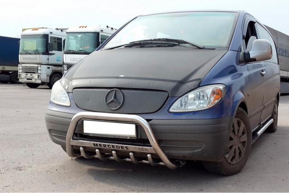 Mercedes Viano 2004–2014 Frontbåge WT003/004 (rostfritt stål) 60 mm, utan text Image