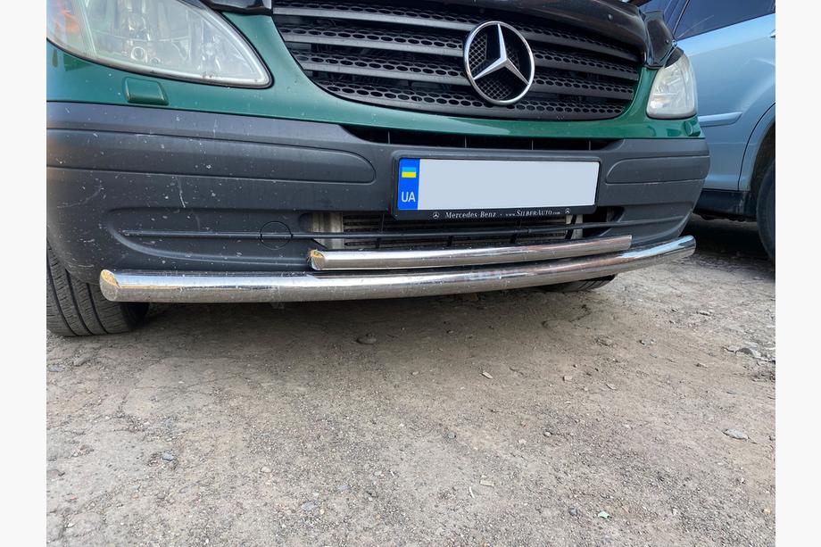 Mercedes Viano 2004–2014 Främre frontbåge ST014 (rostfritt) 60/42 mm Image