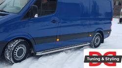 Mercedes Sprinter W906 2006–2018 Sidosteg Premium (2 st, rostfritt) foto 3