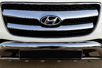 Hyundai Santa Fe 2 2006–2012 Grillister i rostfritt stål (2006-2010, 2 st, rostfritt) foto 1