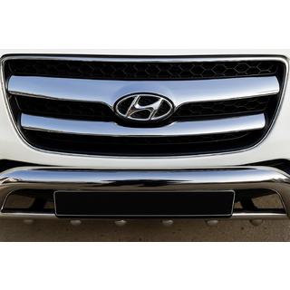 Grillister i rostfritt stål (2006-2010, 2 st, rostfritt) Hyundai Santa Fe 2 2006–2012 foto 1
