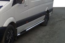 Volkswagen Crafter 2006–2016 Sidorör (2 st, rostfritt stål) Ø60, mellanhjulbas foto 7