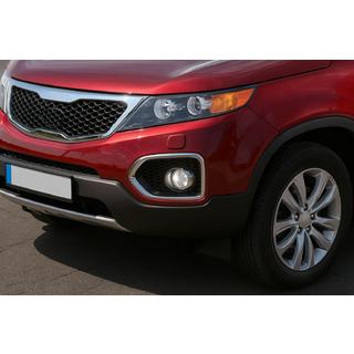Dimljusramar 2010-2013 (2 st, rostfritt stål) Kia Sorento II XM 2009–2014 foto 1