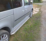 Volkswagen Caddy 2004–2010 Sidosteg Premium (2 st, rostfritt) Standardfäste, Ø60 foto 2