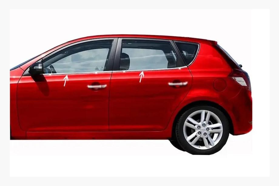 Kia Ceed 2007–2012 Fönsterlister (4 st, rostfritt) Image