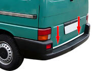 Volkswagen T4 Transporter 1990–2003 Kantskydd för bagagelucka i rostfritt stål OmsaLine, baklucka (1 dörr) foto 1